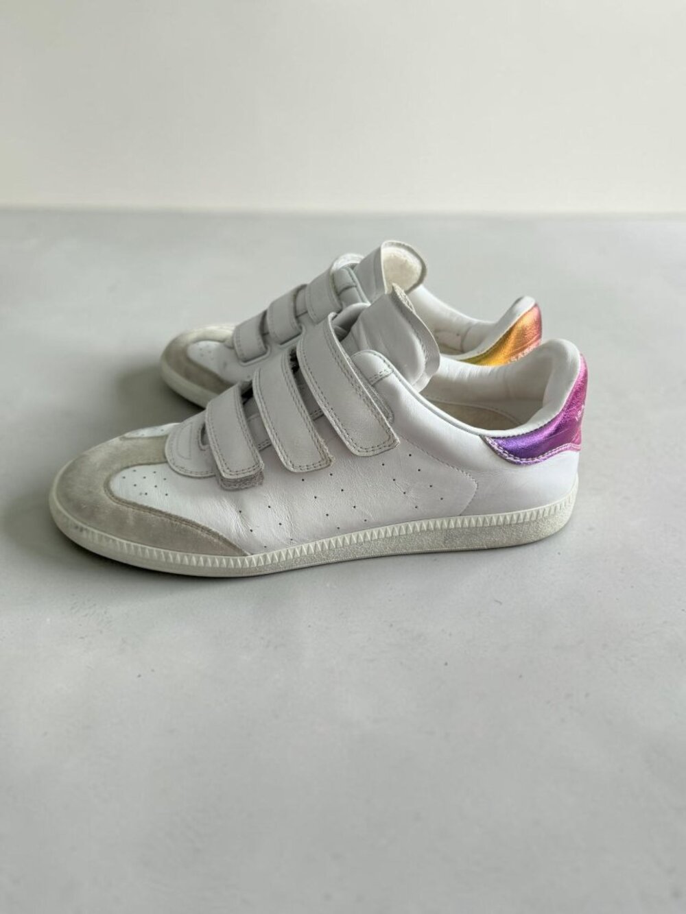 ISABEL MARANT White Leather LowTop Sneakers Size 40 / US 10